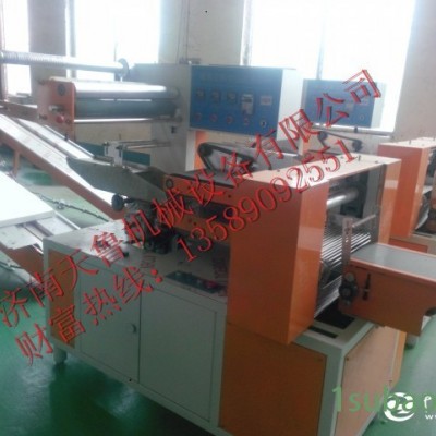 ji平度一次性餐具包装机v枕式餐具收缩机v济南天鲁