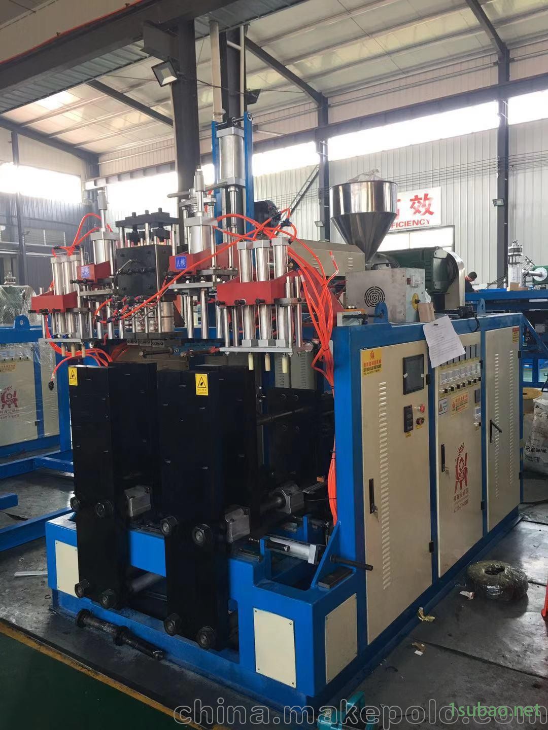 全自动一出三倒流管吹塑机图3