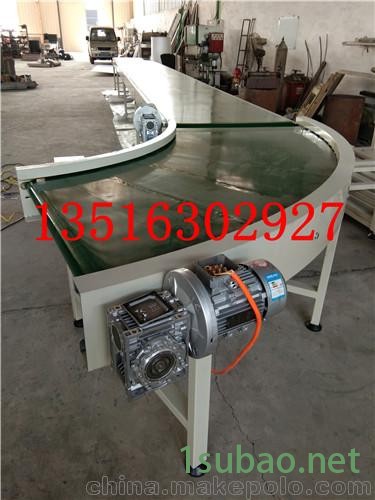 绿色PVC电子输送带转弯型输送机团购图3