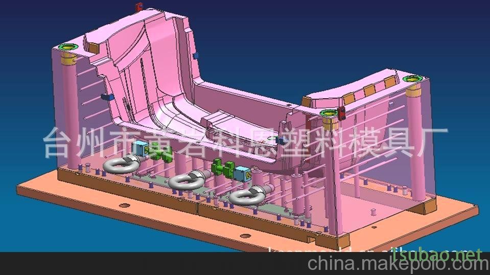 供应江苏凯美瑞汽车后保险杠模具图3