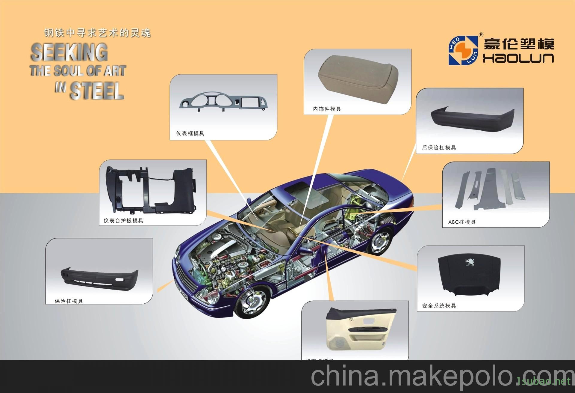 台州豪伦塑模研发加工汽车塑料模及塑料成品件图3