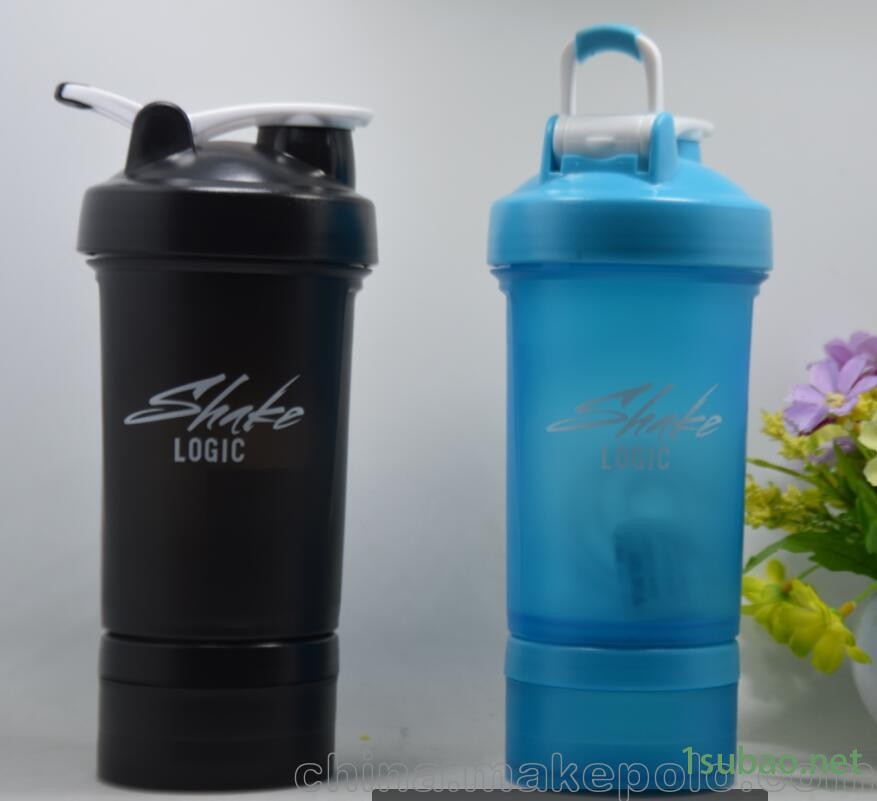 摇摇杯 蛋白粉健身运动水杯水壶 旋风杯 奶昔杯 酵素杯三层塑料杯图4