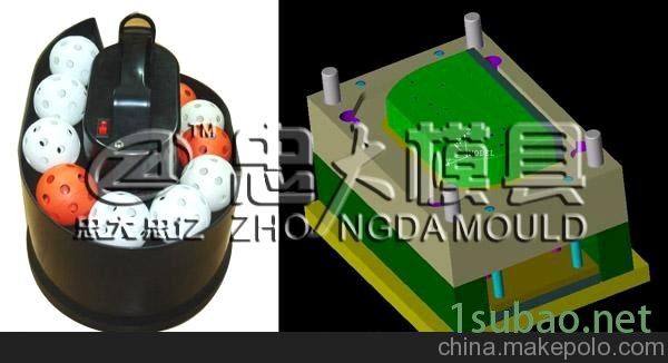 忠大模具高尔夫球练习器模具图3