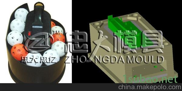 忠大模具高尔夫球练习器模具图4
