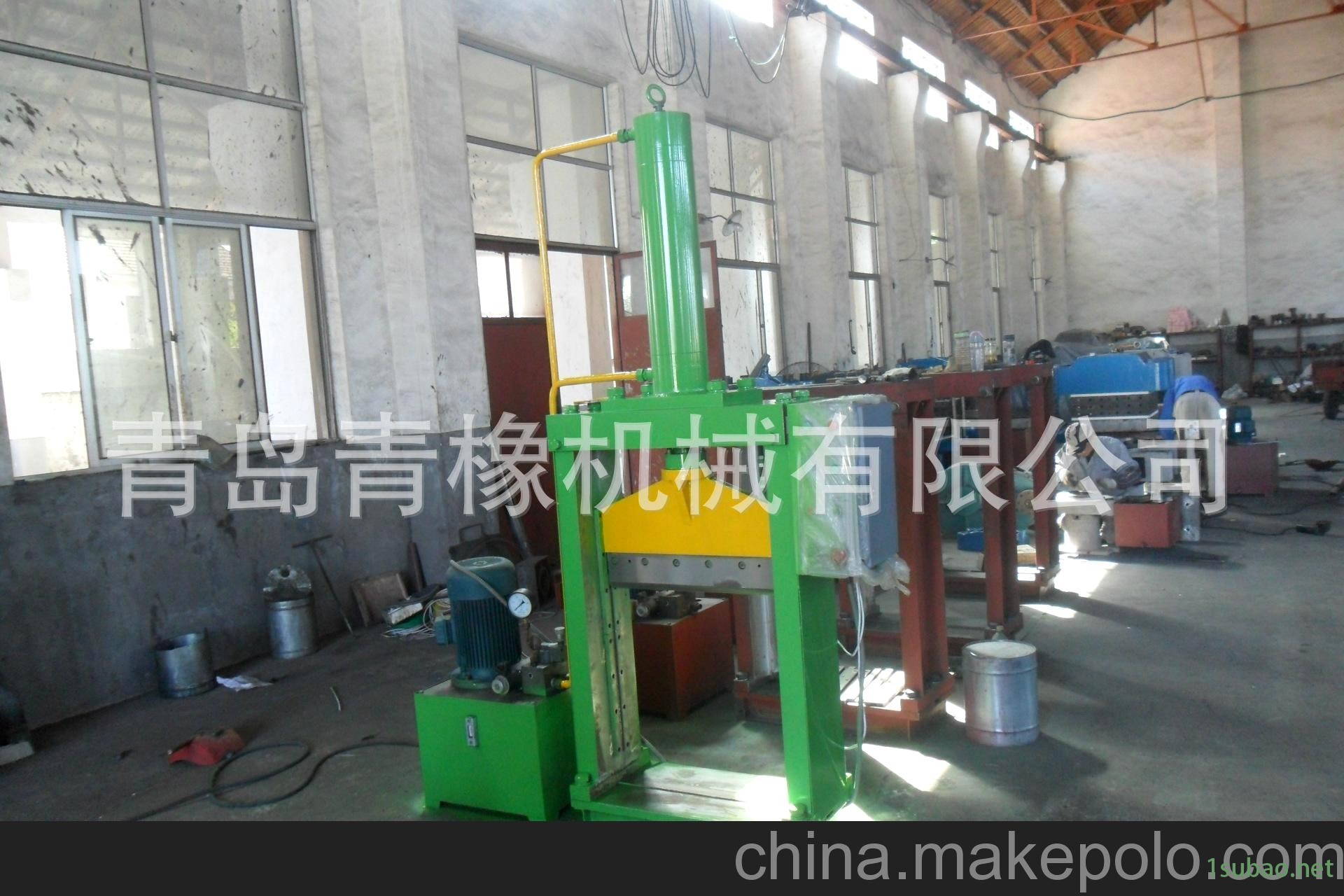 青岛立式切胶机/单刀液压切胶机/12吨切胶机/钢板焊接机架切胶机图2