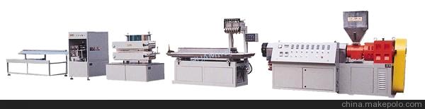 塑料小型材生产线 工作台 塑料挤出机 塑钢型材生产线 片材生产线图2