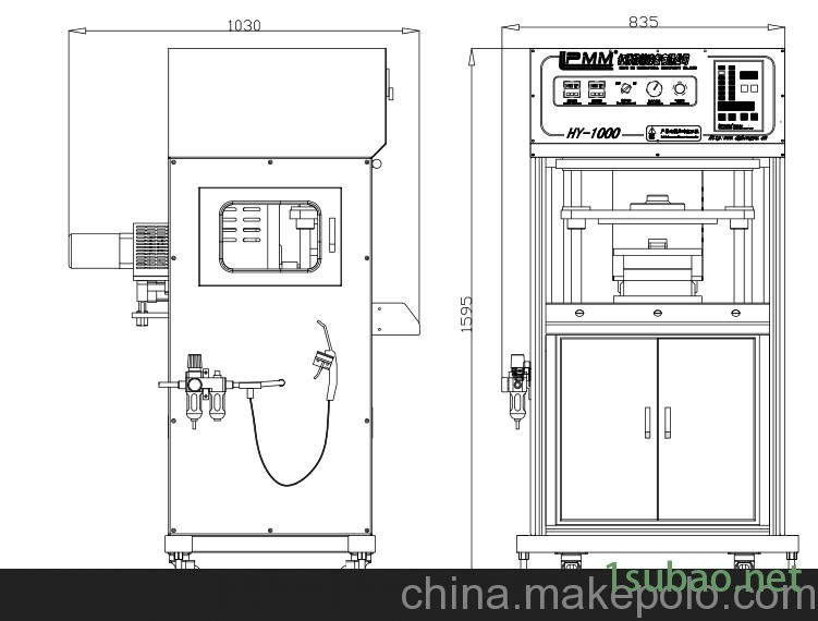提供东莞红博HB-1000L单工位低压注塑机，性能稳定图2