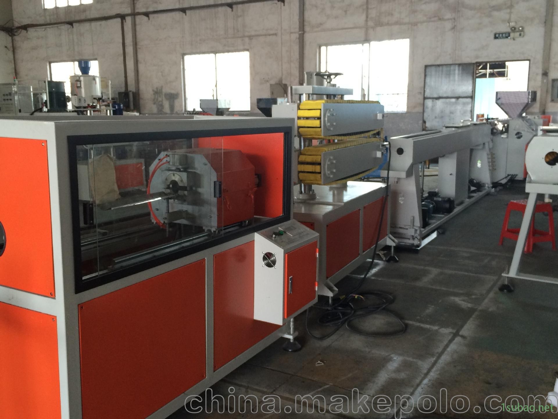 售广州联信塑料挤出机公司 塑料管材挤出机生产线图4