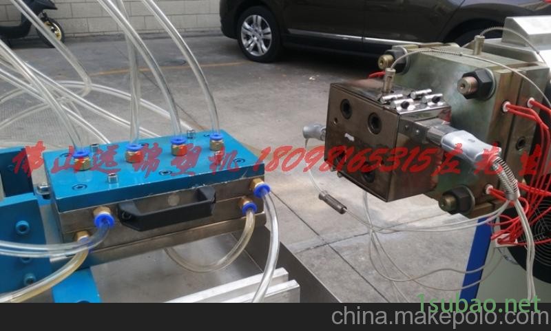 风扇包边条挤出机/PP型材挤出生产线图2