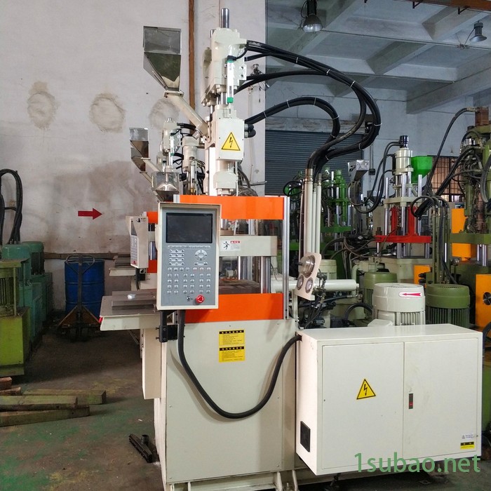 出售九成新百塑85T单滑板 百塑立式注塑机图2