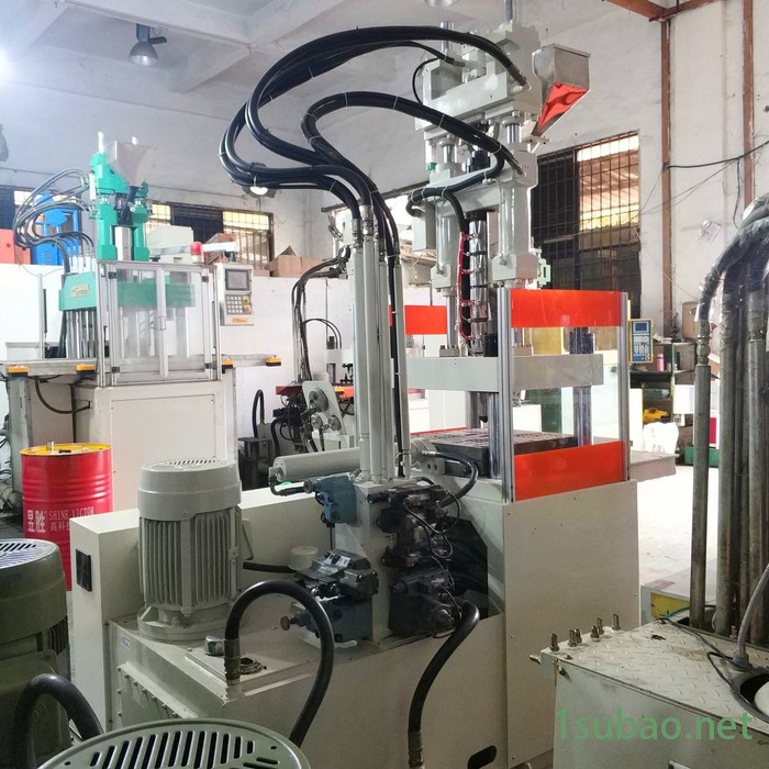 出售九成新百塑85T单滑板 百塑立式注塑机图5