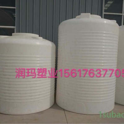 河南1.5吨食品级塑胶水罐 1500L圆桶加厚款 1.5立方滚塑水塔 1.5方工业水箱 郑州润玛塑业pe塑料水箱生产厂家