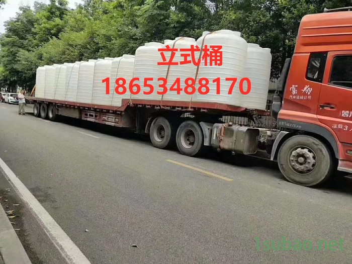 一泽塑料1吨1.5吨2吨3吨5吨10吨 卧式水箱车载加厚1吨2吨3吨塑料卧式水塔水箱5吨10吨滚塑储水储罐储水桶图5