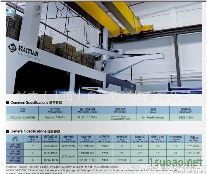 三轴伺服大型横走式机械手 直销注塑机械手臂 注塑机机械手图2