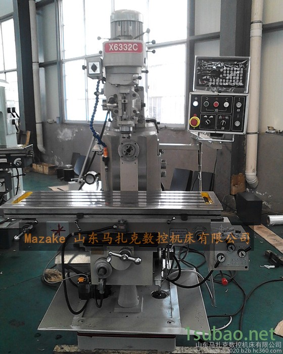 马扎克炮塔铣床X6332 三轴数显 台湾铣头 立卧两用升降台铣床图7