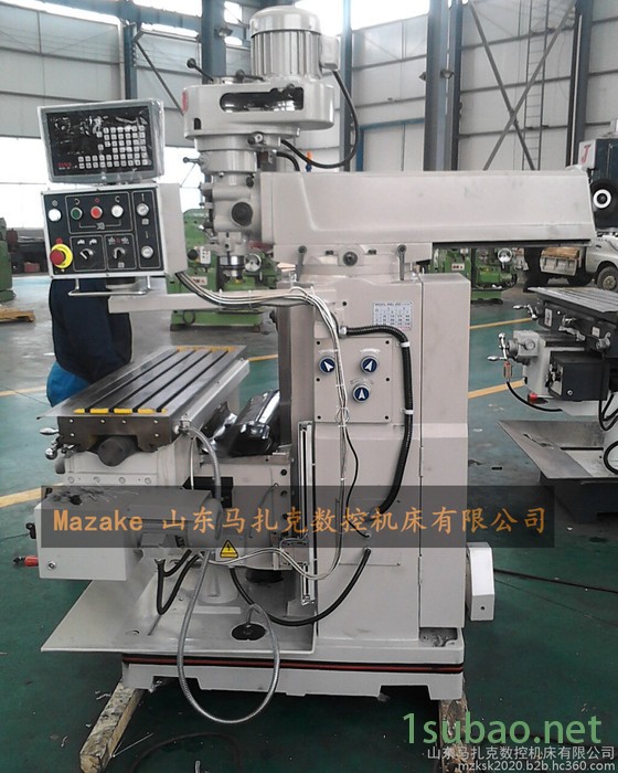马扎克炮塔铣床X6332 三轴数显 台湾铣头 立卧两用升降台铣床图6