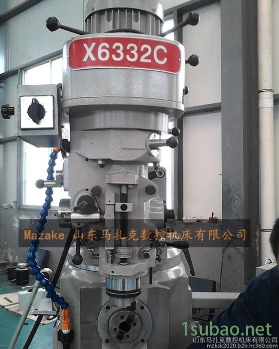 马扎克炮塔铣床X6332 三轴数显 台湾铣头 立卧两用升降台铣床图2
