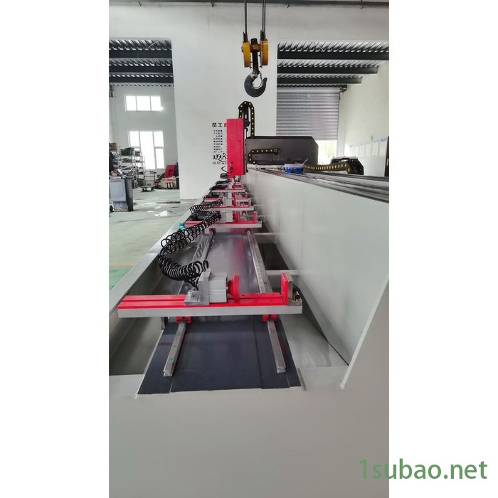 威格特  高速铝型材加工中心 三轴线轨数控双头钻铣床 铝型材钻铣床图2