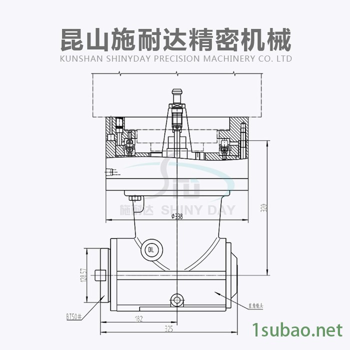 供应 90度直角铣头BT50 BT40铣头 侧铣头 万向铣头 90度角铣头 角度头 双头铣床 万向角度铣头图7
