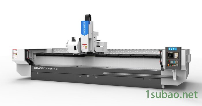 4.5米高速型材加工中心SD4560V7-BT40 高速铝型材加工中心 大型高光机 数控机床图4