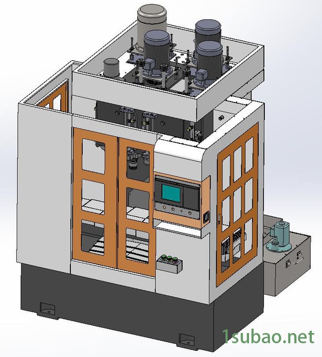SF-120WH-4Z卧式伺服电机四轴钻孔攻牙专用机床卫浴五金图3