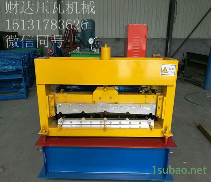 直销840压瓦机器设备彩钢瓦机械设备小型生产设备机器钢结构机器设备厂家彩钢瓦价格折弯机剪板机琉璃瓦压瓦机图2