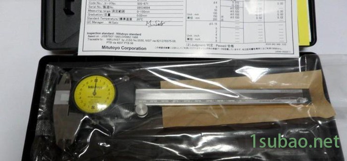 日本三丰量具专业代理商 三丰带表卡尺 505-681卡尺图2