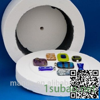 乐铭鑫1707006-5-4DIY工具热熔块28克装透明底白色六瓣花图案微波窑炉专业使用 刀具图5