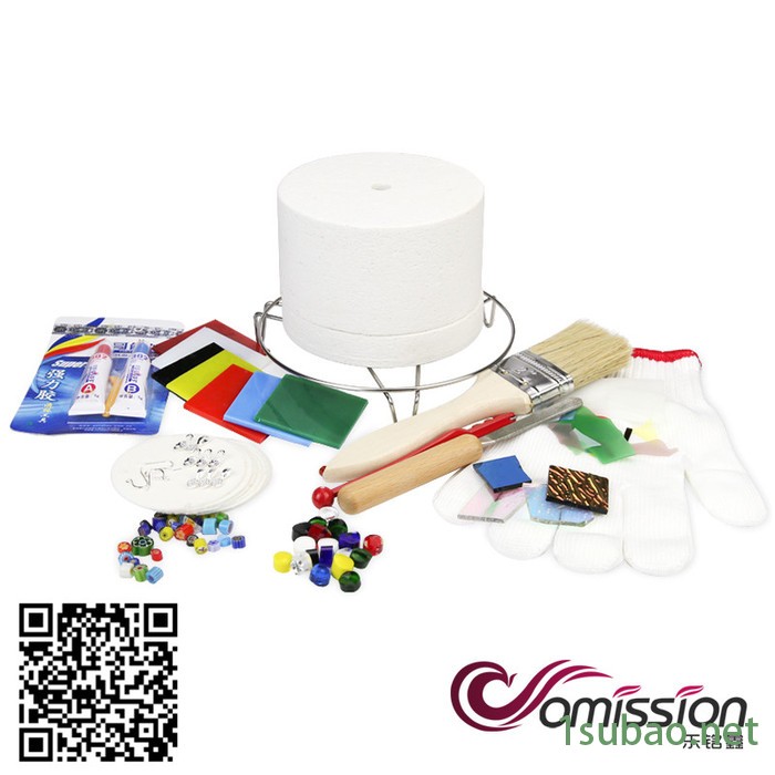 乐铭鑫1707001-15DIY工具热熔彩色玻璃制作金刚石刀具diy饰品旋转涂胶台微波小窑炉套装配件图6