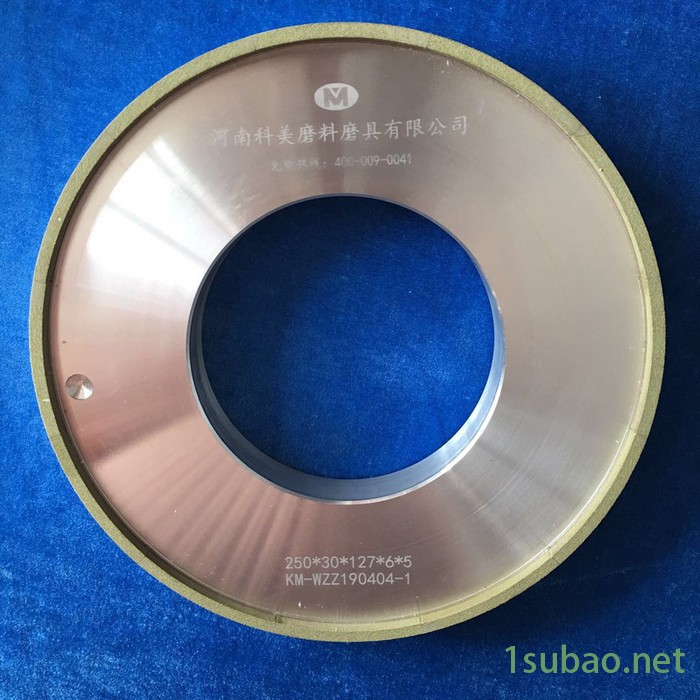 河南科美 【钻石砂轮】 Φ400mm外径 陶瓷金刚石砂轮 专业磨削/PCBN刀具用磨削砂轮__陶瓷CBN研磨砂轮订做图3