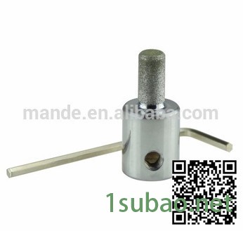 曼德MGBK14金刚石工具 五金配件不锈钢软磨片金刚石刀具磨床 小磨轮玻璃陶瓷 镀铬金刚石磨头五金工具图3