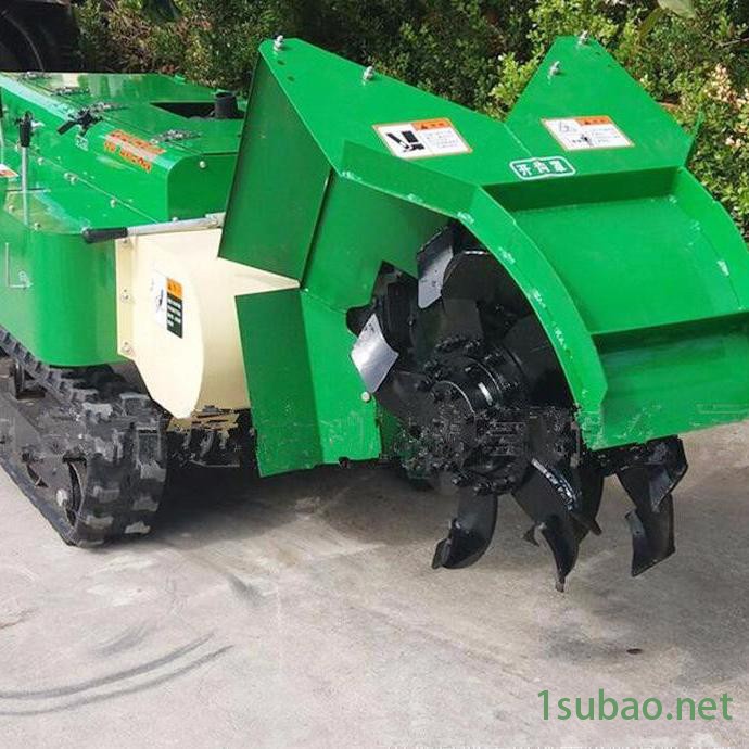 锰钢打造刀具果园开沟施肥回填机  富兴果树土杂肥开沟回填机 履带自走式微耕机图7