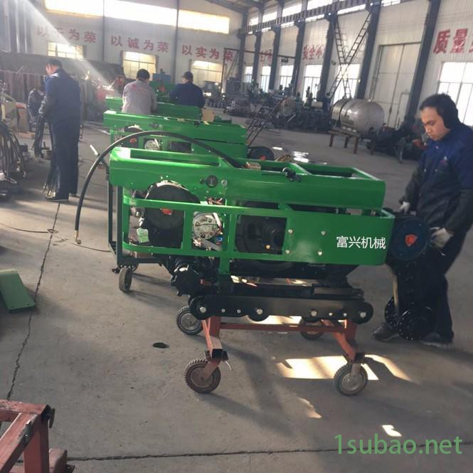 锰钢打造刀具果园开沟施肥回填机  富兴果树土杂肥开沟回填机 履带自走式微耕机图6