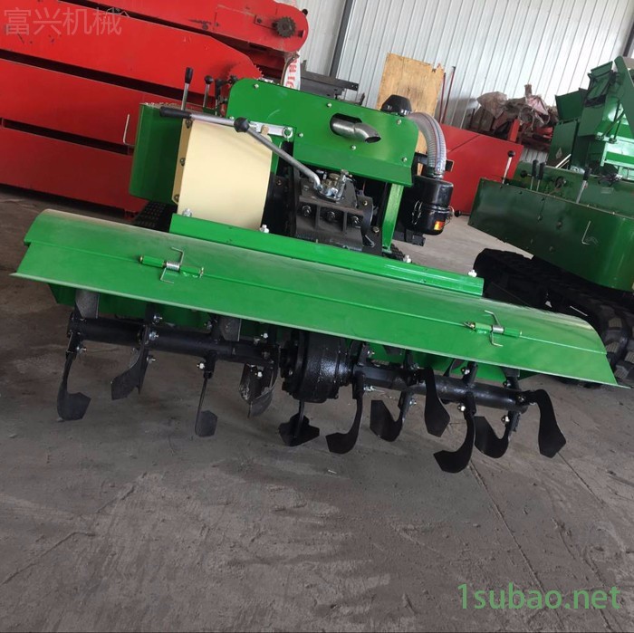锰钢打造刀具果园开沟施肥回填机  富兴果树土杂肥开沟回填机 履带自走式微耕机图5