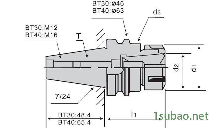 进口BT/ER弹性刀柄数控刀具数控铣床加工中心刀具CNC数控刀具图2