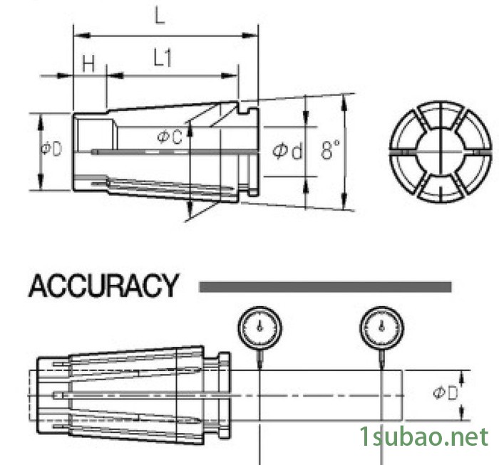 SSK系列筒夹CNC 数控刀具 数控铣床加工中心刀具图2