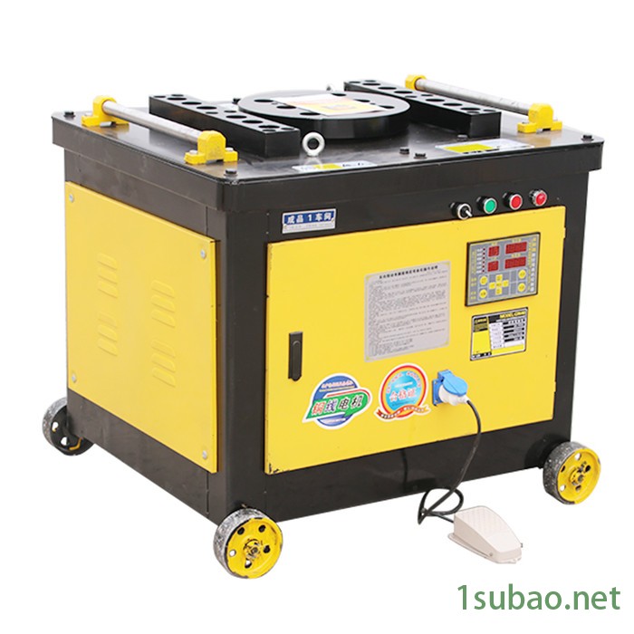 豫嘉GW50**型钢筋弯曲机数控折弯机40齿轮全自动弯箍弯曲机两用机建筑机械批发图2