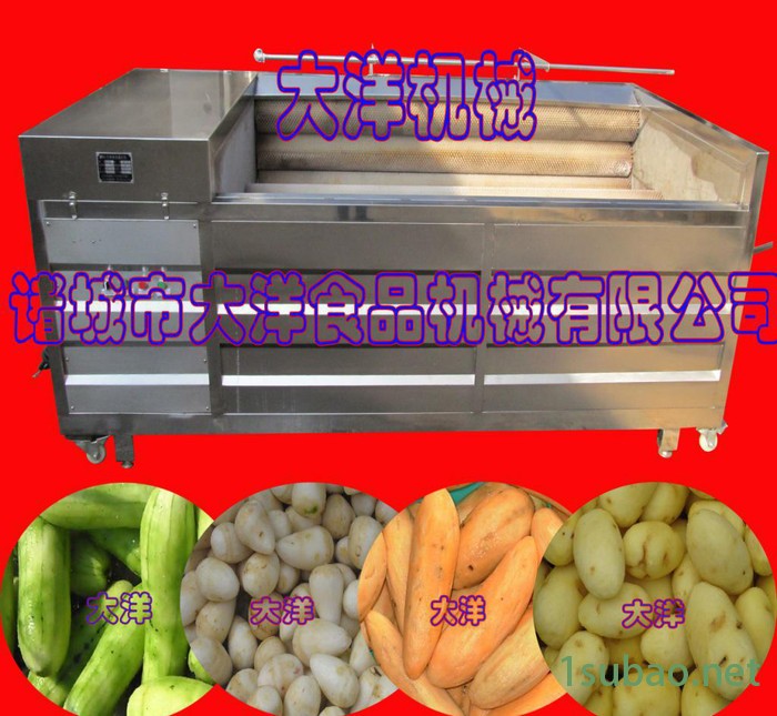 滚动式苤蓝清洗机 MQT型胡萝卜抛光机图3