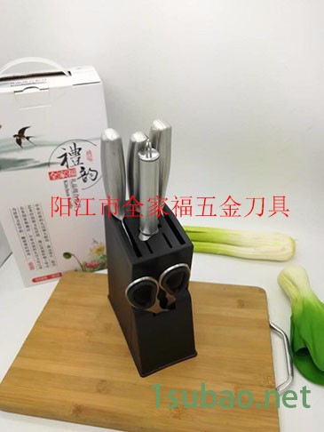 阳江不锈**具套装菜刀六件套   厂家批发礼品套刀  可激光logo图4