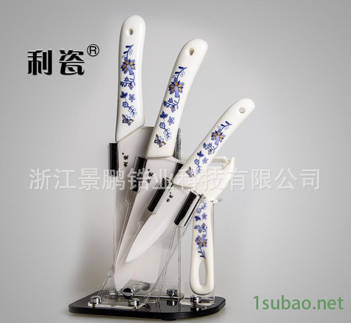 陶瓷刀具五件套 4寸，6寸，6.5寸菜刀，削皮器图3