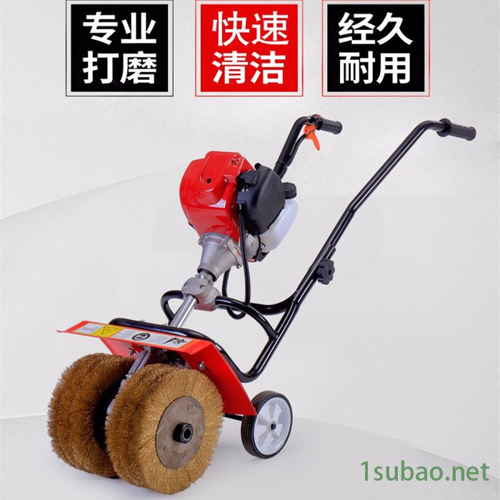 曲阜浩运机械手推式小型除锈机 打磨机 抛光机 多功能自走式高效率抛光机图5