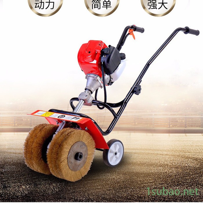 曲阜浩运机械手推式小型除锈机 打磨机 抛光机 多功能自走式高效率抛光机图6