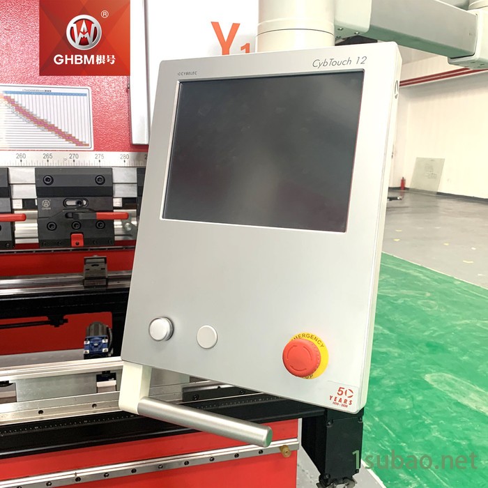 GHBM根号 电液伺服数控折弯机 100吨3米2加工金属板材折弯 上传动式全自动  大型钣金件**GH-1032NT图2