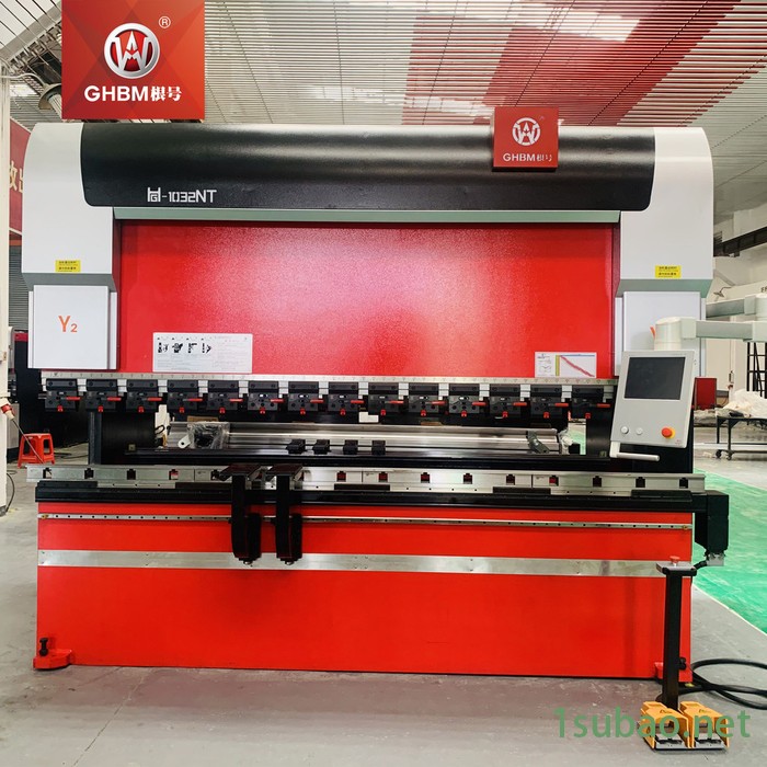 GHBM根号 电液伺服数控折弯机 100吨3米2加工金属板材折弯 上传动式全自动  大型钣金件**GH-1032NT图4