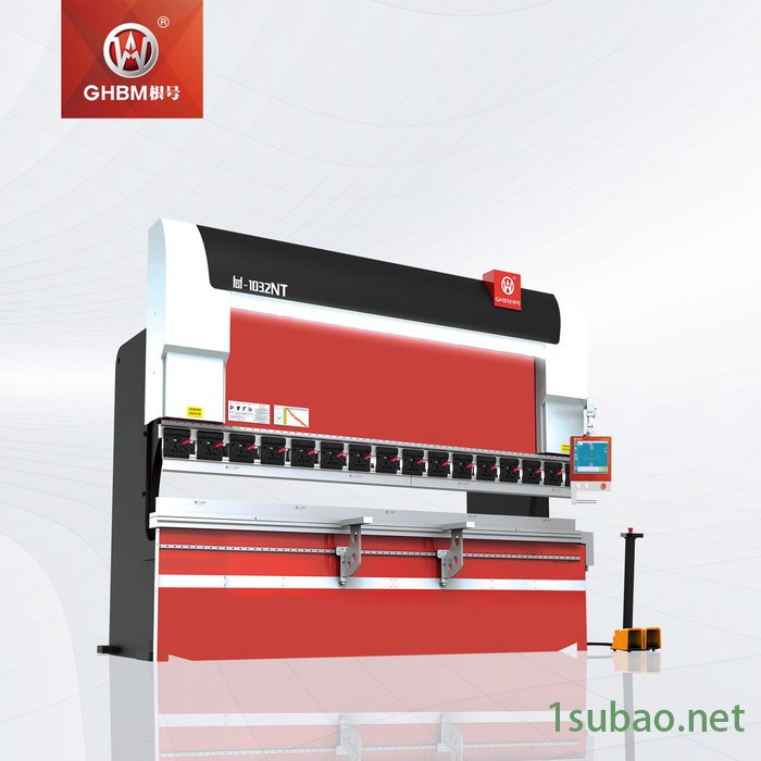 GHBM根号 电液伺服数控折弯机 100吨3米2加工金属板材折弯 上传动式全自动  大型钣金件**GH-1032NT图5
