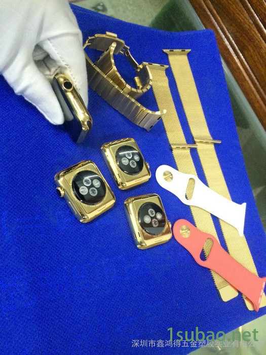 电镀加工  Apple Watch 智能手表电镀厚金 表面处理镀金加工 苹果智能手表电镀黄金、玫瑰金加工 专业镀金加工图3