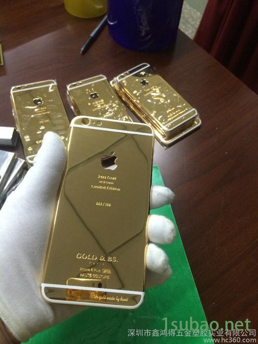 电镀加工     iphone6私人订制24K金原装手机壳图3