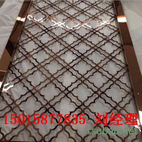 无锡酒店黑钛屏风电镀加工厂 不锈钢屏风电镀黑钛的加工费图7