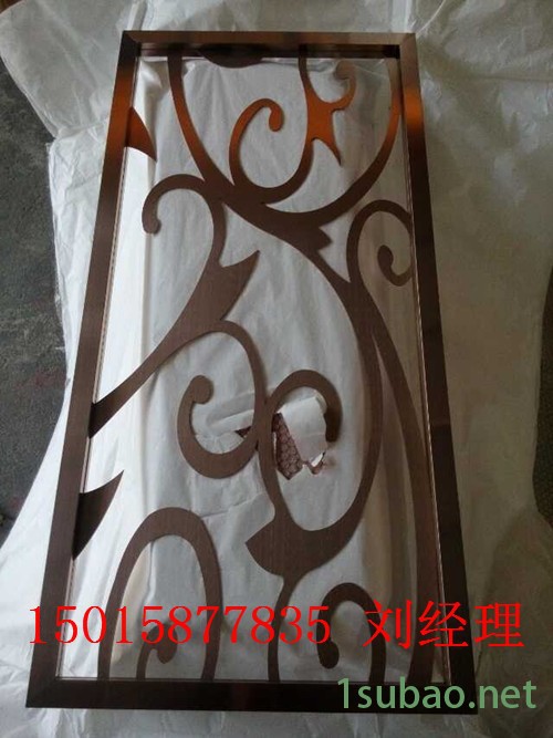 无锡酒店黑钛屏风电镀加工厂 不锈钢屏风电镀黑钛的加工费图5