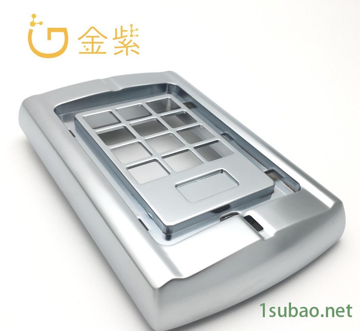 智能门禁前盖 装饰铬加工 电镀加工 装饰铬电镀加工铝件加工图2